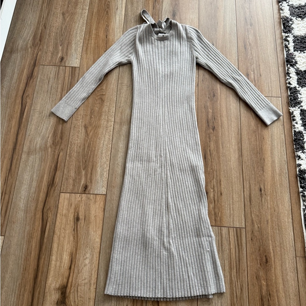 Grey jersey-knit dress, WAYF (Nordstrom)